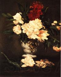 Edouard Manet Vase of Peonies on a Pedestal Norge oil painting art